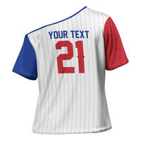 Custom Dripping Baseball South Korea Cross Shoulder Shirt