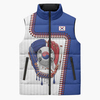 Custom Dripping Baseball South Korea Sleeveless Puffer Jacket