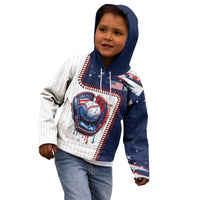 Custom Dripping Baseball United States Kid Hoodie