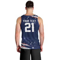 Custom Dripping Baseball United States Men Tank Top