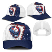 Dripping Baseball United States Mesh Trucker Cap