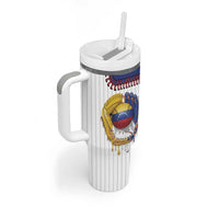 Custom Dripping Baseball Venezuela Tumbler With Handle