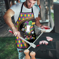 Dripping Baseball Mardi Gras Apron Throw me Something Mister!