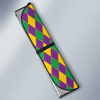 Dripping Baseball Mardi Gras Auto Sun Shade Throw me Something Mister!