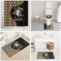 Dripping Baseball Mardi Gras Bathroom Set Throw me Something Mister!
