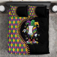 Dripping Baseball Mardi Gras Bedding Set Throw me Something Mister!