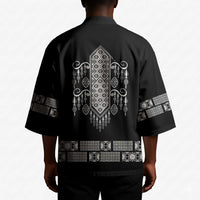 Proud Black Nurse RN Kimono Black African Pattern Stethoscope Dashiki Motif