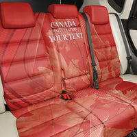 Canada Cricket World Cup 2024 Back Car Seat Cover Maple Leafers Make Champions LT9 - Wonder Print Shop