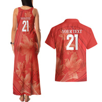 Canada Cricket World Cup 2024 Couples Matching Tank Maxi Dress and Hawaiian Shirt Maple Leafers Make Champions LT9 - Wonder Print Shop
