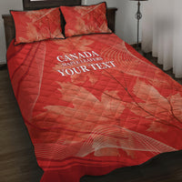 Canada Cricket World Cup 2024 Quilt Bed Set Maple Leafers Make Champions - Wonder Print Shop