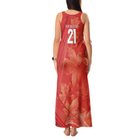 Canada Cricket World Cup 2024 Tank Maxi Dress Maple Leafers Make Champions - Wonder Print Shop