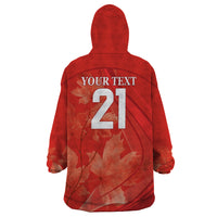 Canada Cricket World Cup 2024 Wearable Blanket Hoodie Maple Leafers Make Champions - Wonder Print Shop