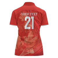 Canada Cricket World Cup 2024 Women Polo Shirt Maple Leafers Make Champions - Wonder Print Shop