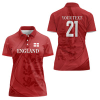 England Cricket World Cup 2024 Women Polo Shirt Tri Lions Make Champions - Wonder Print Shop