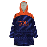 India Cricket World Cup 2024 Wearable Blanket Hoodie Men In Blue Make Champions - Wonder Print Shop