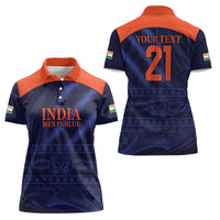 India Cricket World Cup 2024 Women Polo Shirt Men In Blue Make Champions - Wonder Print Shop