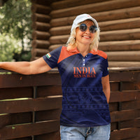 India Cricket World Cup 2024 Women Polo Shirt Men In Blue Make Champions - Wonder Print Shop