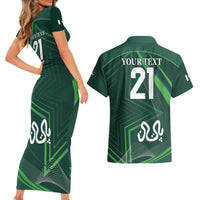 Pakistan Cricket World Cup 2024 Couples Matching Short Sleeve Bodycon Dress and Hawaiian Shirt Shaheens Make Champions LT9 - Wonder Print Shop