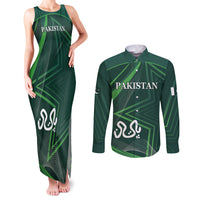 Pakistan Cricket World Cup 2024 Couples Matching Tank Maxi Dress and Long Sleeve Button Shirt Shaheens Make Champions LT9 - Wonder Print Shop