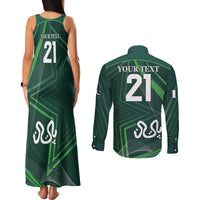 Pakistan Cricket World Cup 2024 Couples Matching Tank Maxi Dress and Long Sleeve Button Shirt Shaheens Make Champions LT9 - Wonder Print Shop