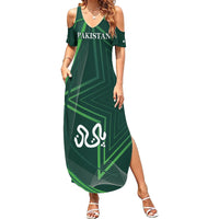 Pakistan Cricket World Cup 2024 Summer Maxi Dress Shaheens Make Champions - Wonder Print Shop