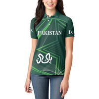 Pakistan Cricket World Cup 2024 Women Polo Shirt Shaheens Make Champions - Wonder Print Shop