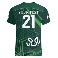 Pakistan Cricket World Cup 2024 Women V-Neck T-Shirt Shaheens Make Champions - Wonder Print Shop