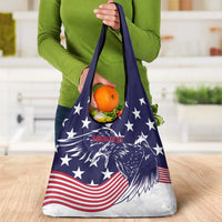 United States Cricket World Cup Grocery Bag USA Badge Eagle Make Champions