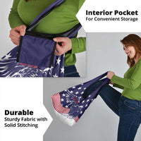 United States Cricket World Cup Grocery Bag USA Badge Eagle Make Champions