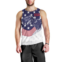 United States Cricket World Cup 2024 Men Tank Top USA Badge Eagle Make Champions - Wonder Print Shop