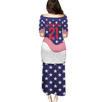 United States Cricket World Cup 2024 Puletasi USA Badge Eagle Make Champions - Wonder Print Shop