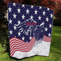 United States Cricket World Cup 2024 Quilt USA Badge Eagle Make Champions - Wonder Print Shop