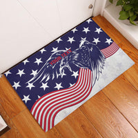 United States Cricket World Cup 2024 Rubber Doormat USA Badge Eagle Make Champions - Wonder Print Shop