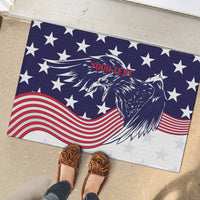 United States Cricket World Cup 2024 Rubber Doormat USA Badge Eagle Make Champions - Wonder Print Shop