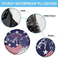 United States Cricket World Cup 2024 Spare Tire Cover USA Badge Eagle Make Champions - Wonder Print Shop