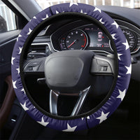United States Cricket World Cup 2024 Steering Wheel Cover USA Badge Eagle Make Champions - Wonder Print Shop