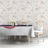 United States Cricket World Cup 2024 Tablecloth USA Badge Eagle Make Champions - Wonder Print Shop