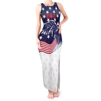 United States Cricket World Cup 2024 Tank Maxi Dress USA Badge Eagle Make Champions - Wonder Print Shop