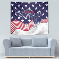 United States Cricket World Cup 2024 Tapestry USA Badge Eagle Make Champions - Wonder Print Shop