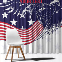 United States Cricket World Cup 2024 Window Curtain USA Badge Eagle Make Champions - Wonder Print Shop