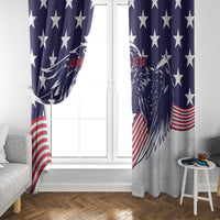 United States Cricket World Cup 2024 Window Curtain USA Badge Eagle Make Champions - Wonder Print Shop