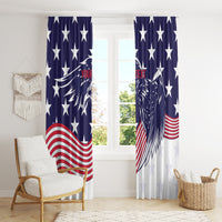 United States Cricket World Cup 2024 Window Curtain USA Badge Eagle Make Champions - Wonder Print Shop