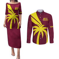 West Indies Cricket World Cup 2024 Couples Matching Puletasi and Long Sleeve Button Shirt Windies Make Champions LT9 - Wonder Print Shop