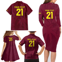 West Indies Cricket World Cup 2024 Family Matching Long Sleeve Bodycon Dress and Hawaiian Shirt Windies Make Champions LT9 - Wonder Print Shop