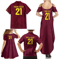 West Indies Cricket World Cup 2024 Family Matching Summer Maxi Dress and Hawaiian Shirt Windies Make Champions - Wonder Print Shop