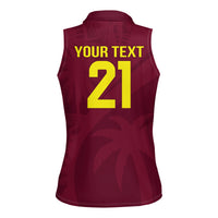 West Indies Cricket World Cup 2024 Women Sleeveless Polo Shirt Windies Make Champions - Wonder Print Shop