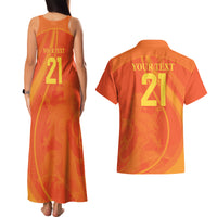 Netherlands Cricket World Cup 2024 Couples Matching Tank Maxi Dress and Hawaiian Shirt The Flying Dutchmen Make Champions LT9 - Wonder Print Shop