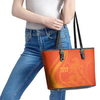Netherlands Cricket World Cup 2024 Leather Tote Bag The Flying Dutchmen Make Champions - Wonder Print Shop