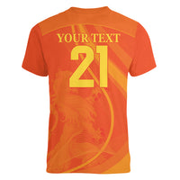 Netherlands Cricket World Cup 2024 Women V-Neck T-Shirt The Flying Dutchmen Make Champions - Wonder Print Shop