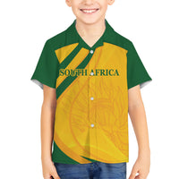 South Africa Cricket World Cup 2024 Family Matching Short Sleeve Bodycon Dress and Hawaiian Shirt Proteas Make Champions - Wonder Print Shop